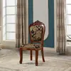 Mesa y Sillas de Madera Maciza Estilo Europeo para 8 Personas Mesa de Conferencias Rectangular Extensible 2m Mesa de Juego de Mesa Werewolf