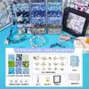Set de Cuentas para Niños Pulsera Hecha a Mano DIY Material para Ensartar Regalo para Estudiante de Primaria Juguete de Cuentas Sueltas de Vidrio Recuerdo