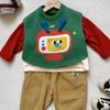 Atuendos para el Regreso a ClasesCamiseta para Bebé Dudu Chaleco Infantil Primavera y Otoño Pantalones Largos Casuales con Estilo para Niños