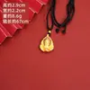 Nuevos Productos Estilo Chino: Collar Estilo Étnico con Forma de Dragón, Campana de Buda Maitreya Loto Ruyi, Suministro Directo del Fabricante de Joyería de Yiwu