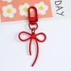 Estilo Coreano Estilo INS Llavero con Lazo de Color Colgante Pequeño Aleación DIY Accesorios para Bolso de Teléfono Móvil Decoración de Cubierta de Auriculares