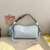 Elegante Bolso de Mano Nube Plisada para Mujer Estilo Coreano Bolso de Hombro con Cadena Celebridad de Internet Versátil Bolso Cruzado de Hombro Único Bolso de Estilo Lindo