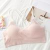 Comércio Exterior Celebrante da Internet Renda Renda Beleza Sexual Costas Sling Wrap Seio Sem Alças Estudante de Meninas Sutiã Sem Costura Sutiã Pequeno Feminino
