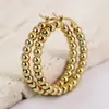 Pendientes Elegantes de Oro de 14K de Nuevo Estilo Transfronterizos Europeos y Americanos, Pendientes Sencillos de Acero Inoxidable con Perla Redonda de 4 mm, Venta Caliente al por Mayor para Mujer