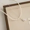 Collar con Colgante Pequeño de Doble Capa, Amuleto de la Suerte, Perla, Moderno y Elegante, Gargantilla de Cadena de Alta Gama de Moda, Nuevo Modelo 2026