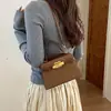 Bolsa Kelly de luxo, estilosa e versátil, chique, para o dia a dia, bolsa de mão, bolsa quadrada pequena, feminina, platina, bolsa de ombro, bolsa transversal