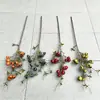 Fruta de Espinheiro-Alvar, Maçã Pequena, Pera, Fruta Artificial, Frutas Vermelhas Falsas para Casamento e Decoração de Casa, Atacado