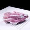 Piedra en bruto de cristal natural Donghai etiqueta mineral turmalina flor de ciruelo grava espécimen de enseñanza piedra de energía turmalina roja venta al por mayor de fábrica