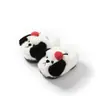 Pantuflas de Algodón para Niños para Invierno, Nuevo Diseño de Perro de Dibujos Animados para Niñas, Calidez para el Hogar, Forradas de Felpa, Suela Gruesa, Pantuflas de Algodón para Padres e Hijos, Transfronterizo