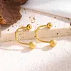 Amazon Transfronterizo Geométrico Redondo Esmerilado de Gama Alta Clavos para Hélice en Forma de C Diseño Espiral Simple Clavos para Cartílago en Forma de U