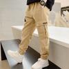 Pantalones Cargo para Niños Transfronterizos, Pantalones de Algodón Estilo Coreano para Primavera y Otoño, Pantalones Elegantes para Niños, Pantalones Casuales de Moda para Niños Mayores