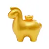 Lingote de Ano Novo para Atrair Riqueza, Boneco de Cavalo Dourado Pequeno, Acessórios Fofos de Decoração DIY, Pequenos Enfeites para Carro e Desktop