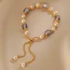 Collar de Perlas de Agua Dulce Irregulares Rosa-Morado para Mujer, Cadena para Clavícula de Diseño Único, Gargantilla Elegante con Cuentas de Amatista Aqua