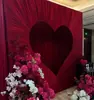 Check-In de Fotos de Boda Área de Fotos Decoración de Pared con Fondo de Corazón Tela Tela de Fondo con Forma de Corazón para Boda Diseño Popular de Bricolaje