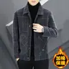 Casaco de Outono e Inverno Jaqueta Masculina Tendência Lã Masculina Inverno High-end Casual Curto Casaco de Lã