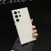 Adecuado para Samsung S26Ultra Funda para Teléfono Móvil con Patrón Ondulado que Bloquea la Luz con Acabado Mate Similar a la Piel S24Plus Funda Protectora Dura Anticaídas