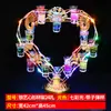 Estante para Cócteles de Barra Vasos LED Licor Champán Portavasos para Chupitos KTV Portavasos de Acero Inoxidable Portavasos Luminoso