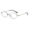 """98688"" Montura de gafas ovalada estilo nerd de 54 mm, montura pura de titanio para mujer, ultraligera, aspecto natural, venta al por mayor en Danyang ZC5001"""