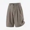 Shorts y pantalones retro a rayas estilo japonés para hombre, verano finos casuales holgados versátiles simples rectos de cinco puntos