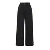 Calça Jeans Wide Leg Solta de Cintura Alta para Mulheres Estilo Europeu e Americano Hot Girl Casual Calça Reta Calça Drapeada Comprimento Total