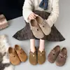 Sapatos Birkenstock femininos de sola grossa para aumentar a altura, estilo Yang Mi, cobertura total, novos mocassins Birkenstock slip-on de outono