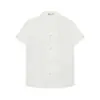 Transfronterizo 2026 Nuevo Verano Estilo Europeo y Americano Camisa Top de Popelina de Manga Corta Adornado con Nudo de Cuerda 2904256