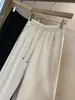Muy recomendado~ Pantalones casuales de lana de alta calidad, cintura elástica con cordón, corte banana, adelgazantes, elegantes, con caída, pierna ancha para otoño