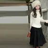 Suéteres de otoño e invierno para niñas 2026 nuevo estilo coreano dulce suéteres de invierno para niñas mayores, ropa interior para niños de talla mediana y grande