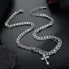 Colar Pingente Cruz Eterna, Estilo Hip-Hop Masculino, Design Único, Acessório Feminino Moderno e Luxuoso