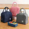 Bolsa de Almoço Simples Espessa para Trabalho no Atacado, Bolsa Bento com Folha de Alumínio, Bolsa Térmica, Bolsa de Mão Portátil para Passeios
