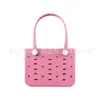 Bolsa de Praia Eva Estilo Coreano Moda Simples Bolsa com Furos Acessório DIY Bolsa de Mão Bolsa Tote de Verão para Exterior