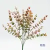 Plástico de Simulación Mango Pequeño Tallo Largo Eucalipto Decoración del Hogar Flor Simulación Eucalipto Estilismo de Boda Arreglo Floral Arte Floral