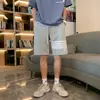 Pantalones Cortos Deportivos Talla Grande 150 kg para Hombres y Mujeres, Verano Estilo Hong Kong Modernos Sueltos Rectos de Longitud Media Casual Rayados a la Rodilla