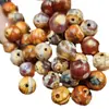 Ágata Planeta Cuentas Redondas Jade Cuentas Sueltas Pulsera de Ágata Seda de Jengibre Collar Accesorios de Joyería Cuentas Hechas a Mano