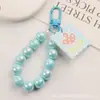 Nuevo Colgante Llavero de Coche con Cadena de Cuentas DIY Mariposa de Dibujos Animados Oso Etiqueta Acrílica Accesorios Decoración de Bolsa