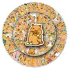 100 Pegatinas de Graffiti de Capibara Dibujos Animados Lindas Animales Creativos Kabibala Decorativas para Funda de Teléfono Pegatina Impermeable