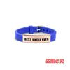 Pulseira de Silicone Europeia e Americana Transfronteiriça Pulseira de Relógio de Silicone Presente de Feriado para Tio Família Gravação em Aço Inoxidável Joia de Mão Popular
