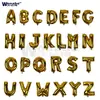 Balões de letras de 16 polegadas decorações de casamento balões decorações de aniversário infantil balões de folha de alumínio suprimentos para festa