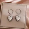 Tendencia de Moda Transfronteriza Europea y Americana Pendientes Colgantes Pequeños Candado Corazón Alas de Ángel Pendientes de Acero Inoxidable Joyería para Mujeres