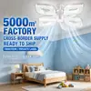 Luminária de ventilador de cristal em formato de flor e27 para sala de estar quarto
