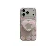 Soporte Magnético de Corazón y Estrella Azul y Rosa para Funda de Teléfono Apple 18 Pro Max, Compatible con 16 Pro Magnético, 15 Pro/17