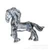 Entrada Manualidades de Cristal Animales de Dibujos Animados Zodiaco Caballo Color AB Champaña Decoración de Sala de Estar Regalo de Año Nuevo Cumpleaños