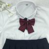 Escuela para jk color sólido corbata de lazo de ángulo plano camisa de estudiante corbata de lazo con uniforme de marinero sin rayas dk