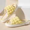 Nuevas zapatillas de lino abullonadas para las cuatro estaciones, universales, para interiores y hogares, de algodón y lino, para parejas, antideslizantes, al por mayor
