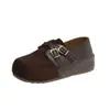Otoño 2026 Mocasines de Dos Usos con Hebilla y Aumento Interno de Altura Velcros Suela Gruesa Zapatos de Mujer Retro Merade Zapatos de Vestir Mujer