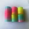 3.2*3.5cm Mini Expressão Círculo Arco-Íris Círculo de Cores Círculo Elástico Telescópico Círculo Mágico Atacado de Pequenos Brinquedos para Jardim de Infância