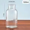 Botella de Muestreo de Laboratorio Sellada Transparente Engrosada Boca Ancha Botella de Reactivo Botella de Medicamento Subenvasado Botella de Boca Ancha Botella Química de Vidrio