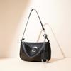 Bolsa de Ombro Kelly Lock em Couro Genuíno, Novo Estilo Bolsa Pequena Exquisita em Couro Bovino de Primeira Camada, Bolsa de Ombro de Alta Qualidade, Bolsa Transversal Crossbody