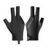 Guantes profesionales de billar de tres dedos, gama alta, silicona antideslizante especializada, malla transpirable, mejora de la presión, tacto sedoso, resistentes al desgaste, guantes sin dedos