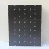 Estantería de escritorio de varios niveles con 30 compartimentos para papel A5, estantería para oficina y estudiantes, marco de madera, estante de almacenamiento de madera, caja de almacenamiento